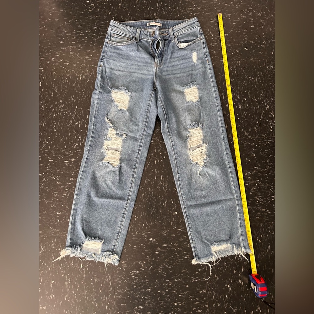 high rise straight jeans
